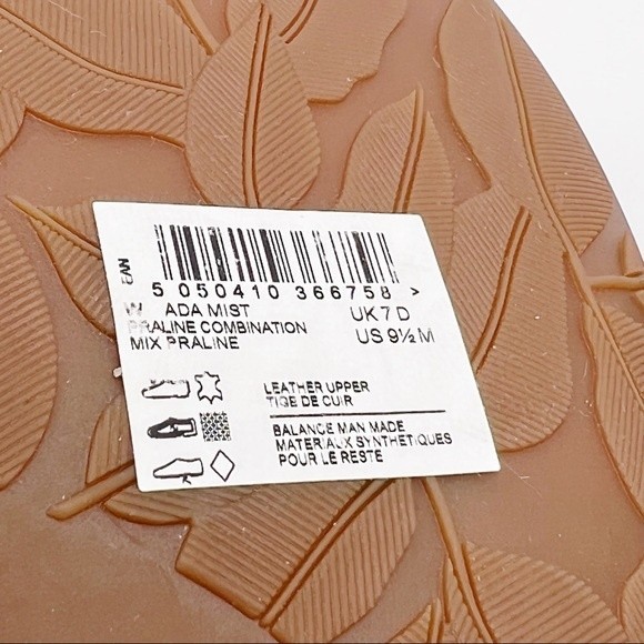 Clarks Size 9.5 Ada Mist Tan Beige Blush Pink Praline Leather Sandals Shoes - Picture 14 of 14